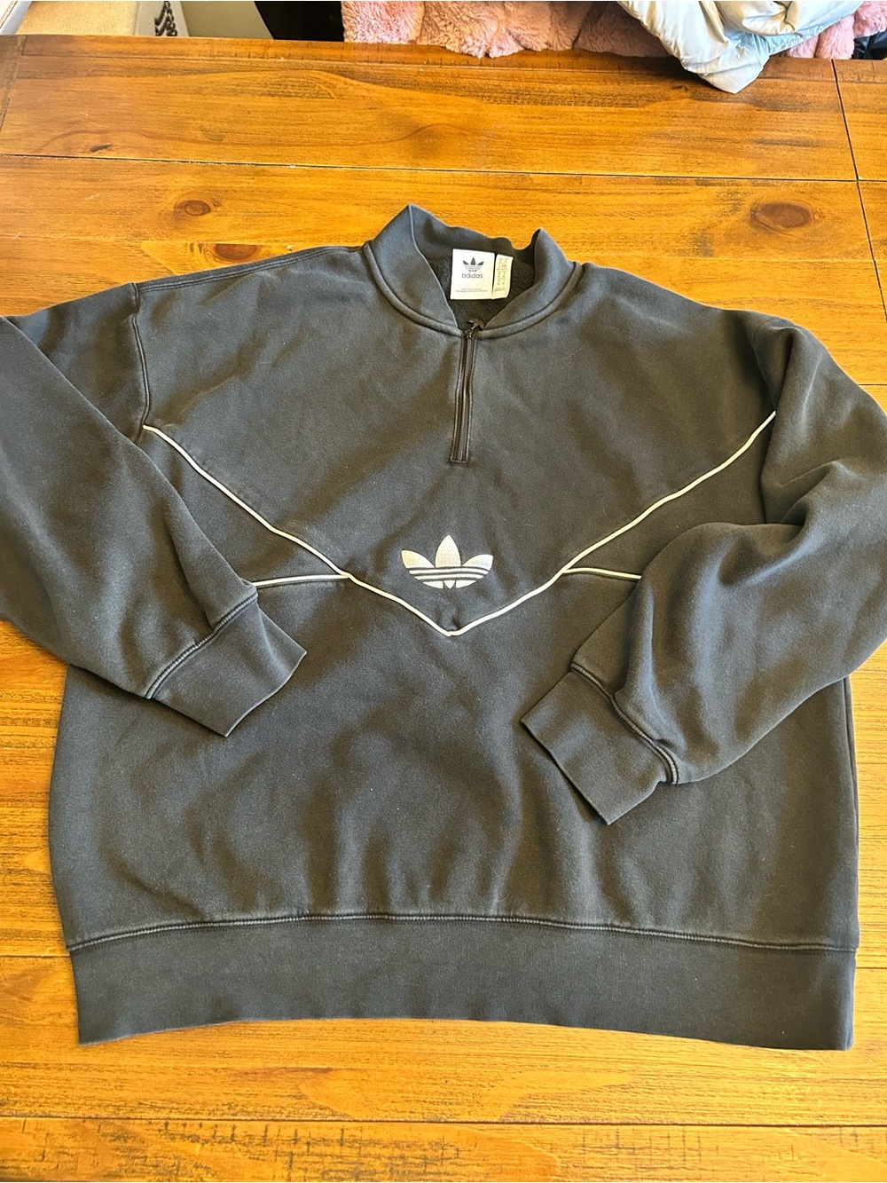 Adidas Originals Trefoil Quarter Zip Sweatshirt